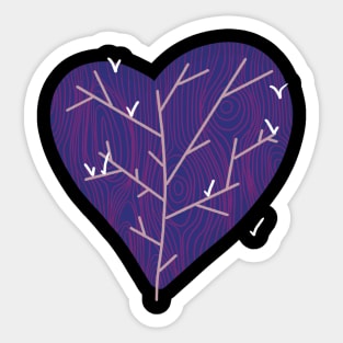 Dove Heart Tree Sticker